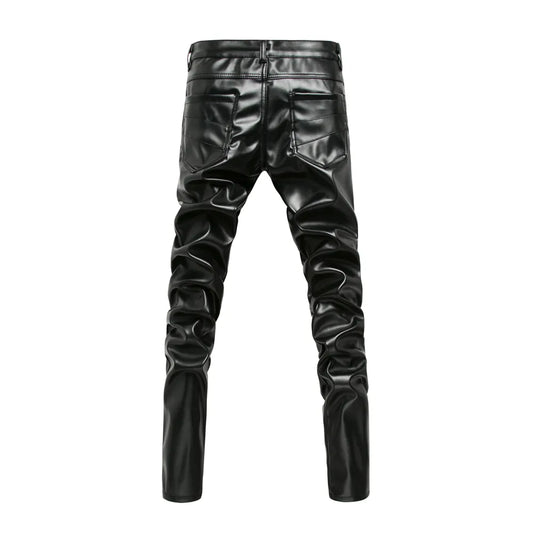 Black Multi-Zip Slim Pants