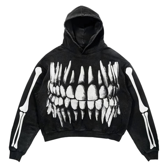 Unisex Skull Hoodie - front studio view