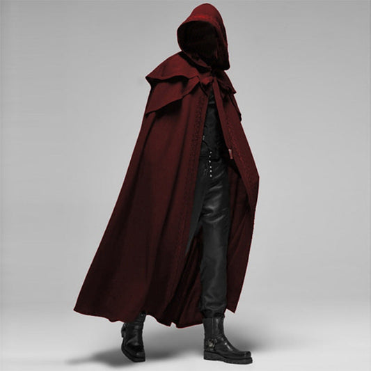 Gothic Hooded Cloak - close-up of material and texture (2 of 4)