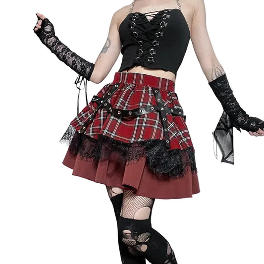 Mini Plaid Skirt