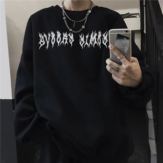 Black Spine Graphic Hoodie