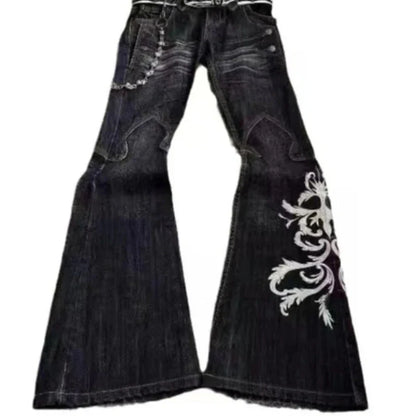 Patchwork Rebellion Flare Jeans