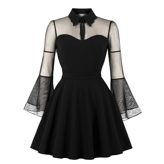 Gothic See-Through Dress - front studio view (1 of 5)