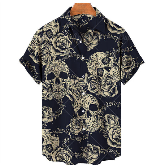 Hawaiian Skull Shirt - alternate studio view (2 of 4)